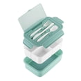 thumbnail image 1 of Dvkptbk Lunch Box Plastic Lunch Box Fresh-Keeping Box Microwave Oven Heating Sealed Thermal Insulation Bento Box Lunch Box with Tableware Camping Essentials, 1 of 2