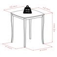 thumbnail image 2 of Winsome Inglewood High Table, Curved Top Walnut finish, 2 of 5