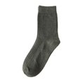 thumbnail image 2 of Solid Color Vertical Strip Socks Mid Tube Socks Classic Casual Comfort Cotton Socks, 2 of 3