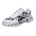thumbnail image 2 of LSLJS Espadrilles pour Hommes, Chaussures Décontractées de Mode pour Hommes à Motif Graffiti Confortables et Respirantes, Espadrilles Basses, 2 of 9