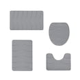 thumbnail image 2 of ZZkhGO Foam Bath Mat 4 Set, Soft Water Absorbent Bathroom Rugs, Non-Slip Machine Washable Toilet Mats for Bathroom Floor, 2 of 7