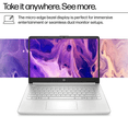 thumbnail image 4 of HP 14" Laptop, Intel Processor N150, 16GB Memory 128GB UFS, Microsoft Copilot, Windows 11 Home in S Mode, Wi-Fi 6, Lightweight, Bluetooth, HDMI, Silver, 4 of 10