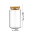 thumbnail image 2 of Dvkptbk Glass Products Personalized Birth Flower Glass Cup with Lid Straw and Straw Cleaner Brush Kitchen Essentials, 2 of 2