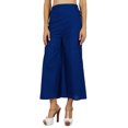 thumbnail image 2 of Bimba Women Flaired Rayon Plain Elastic Waist Wide Leg PalazzoCustom Pants, 2 of 6