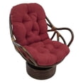 thumbnail image 1 of Blazing Needles Microsuede Tufted High Back Chair Cushion, 48" x 24", Red Wine, 1 of 6