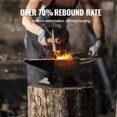 thumbnail image 3 of VEVOR Single Horn Anvil, 22Lbs Cast Steel Anvil, High Hardness Rugged Round Horn Anvil Blacksmith, Large Countertop and Stable Base, with Round and Square Hole, Metalsmith Tool for Bending and Shaping, 3 of 9