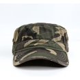 thumbnail image 2 of ORUYROP Classic Cotton Flat Top Military Cadet Cap,Army Hat, 2 of 7