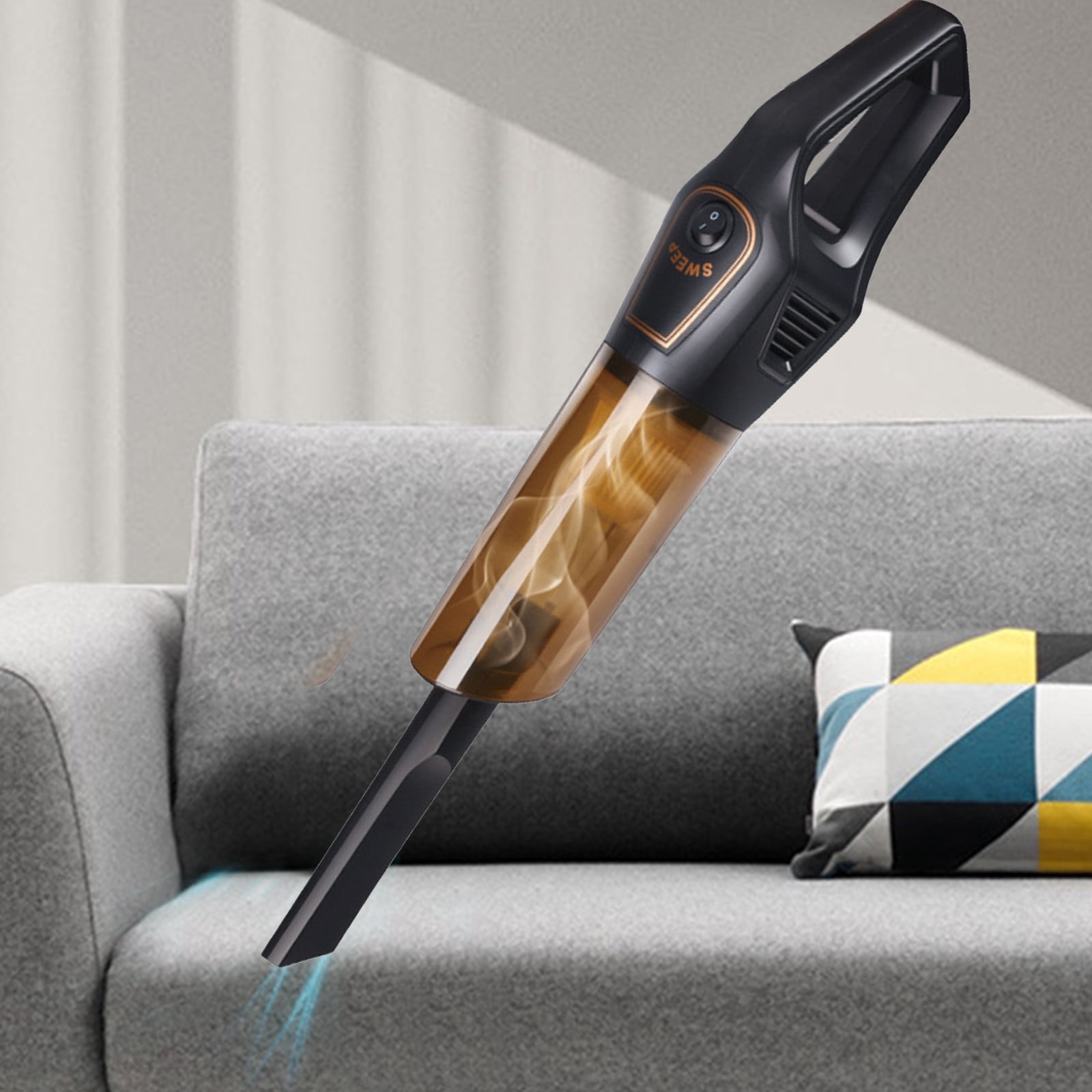 Dvkptbk Vacuum Cleaner Portable Handheld Car Vacuum Cleaner Wireless Vacuum Cleaner Wet and Dry Handheld Vacuum Cleaner Household Goods Dirt Cleaner Home Essentials