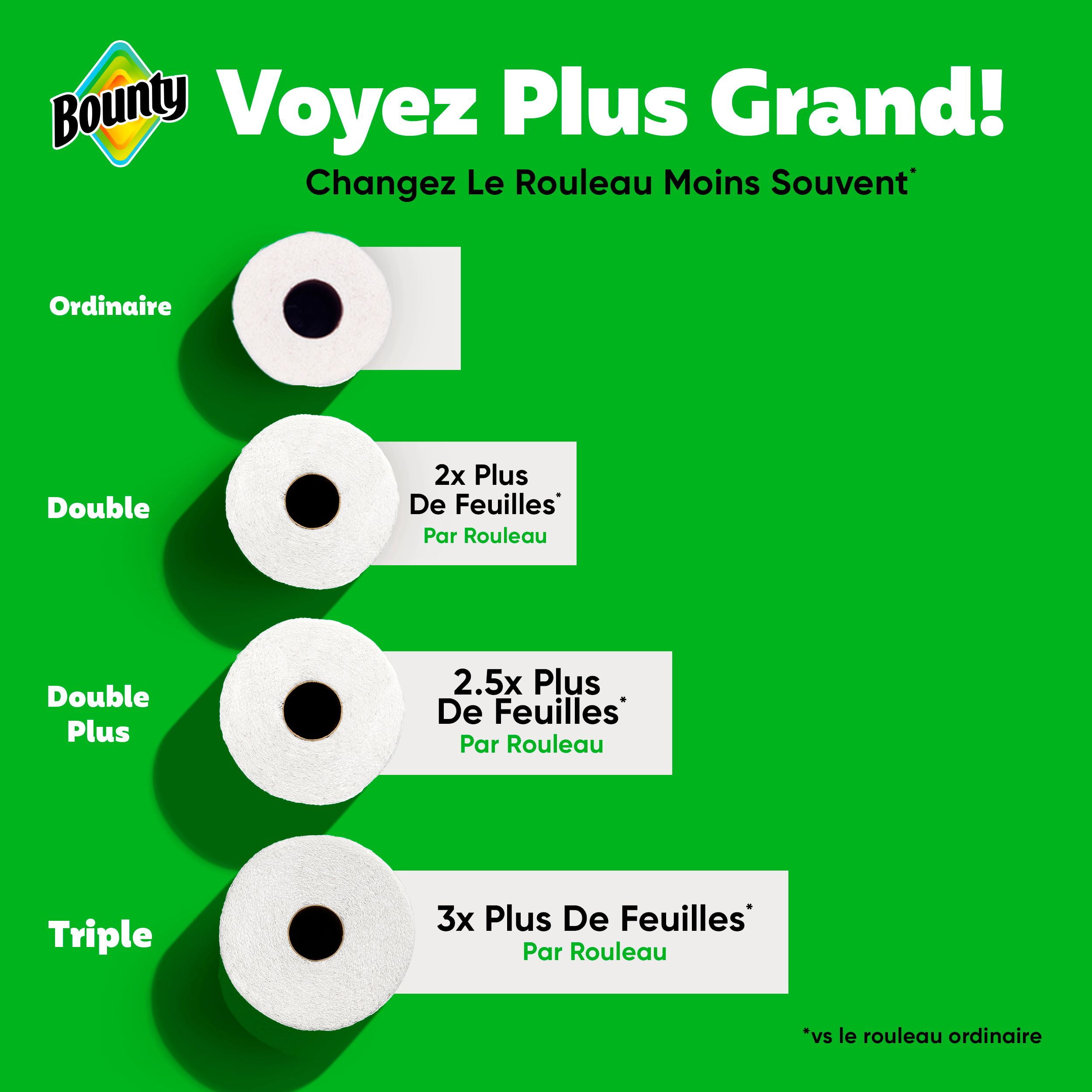 Bounty Paper Towel, 2 Rolls (4 Regular Rolls Equivalent)