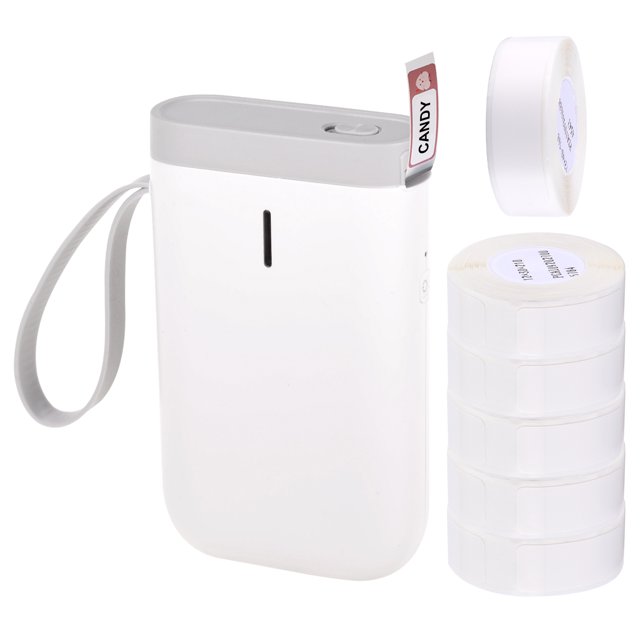 Niimbot Fabricant d'Étiquettes Portable Imprimante Thermique d'Étiquettes Portative Nom Prix Imprimante d'Autocollants Format de Poche BT Connexion Sans Fil avec Application 6 Rouleaux de Papier Thermique pour Maison Bureau Supermarché Magasin