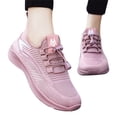 thumbnail image 4 of Espadrilles Femmes Mode Été Automne Dames Plates Légères en Maille Respirante Élastique Chaussures de Course Femmes Rose 39, 4 of 7