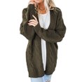 thumbnail image 1 of Women's Soild Knit Cardigans Loose Slouchy Oversized Wrap Chunky Sweaters Coat, 1 of 9