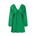 thumbnail image 1 of Gspmoly Robes d'Été pour Femmes, Robe à Manches Longues pour Femmes à Col en V Longueur Genou, Robe Aguichant Rétro Ample, Robes de Travail pour Femmes Économies, 1 of 5