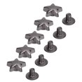 thumbnail image 1 of Leather Rivets Screws Set Zinc Alloy Star Rivets and PH Screws for Leathercraft Projects Belts Handbags Shoes Clothing 50 Sets, 1 of 7
