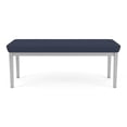 thumbnail image 4 of Lenox Steel Reception Waiting Room Healthcare 2-Seat Bench / Silver Steel / Blue, 4 of 5