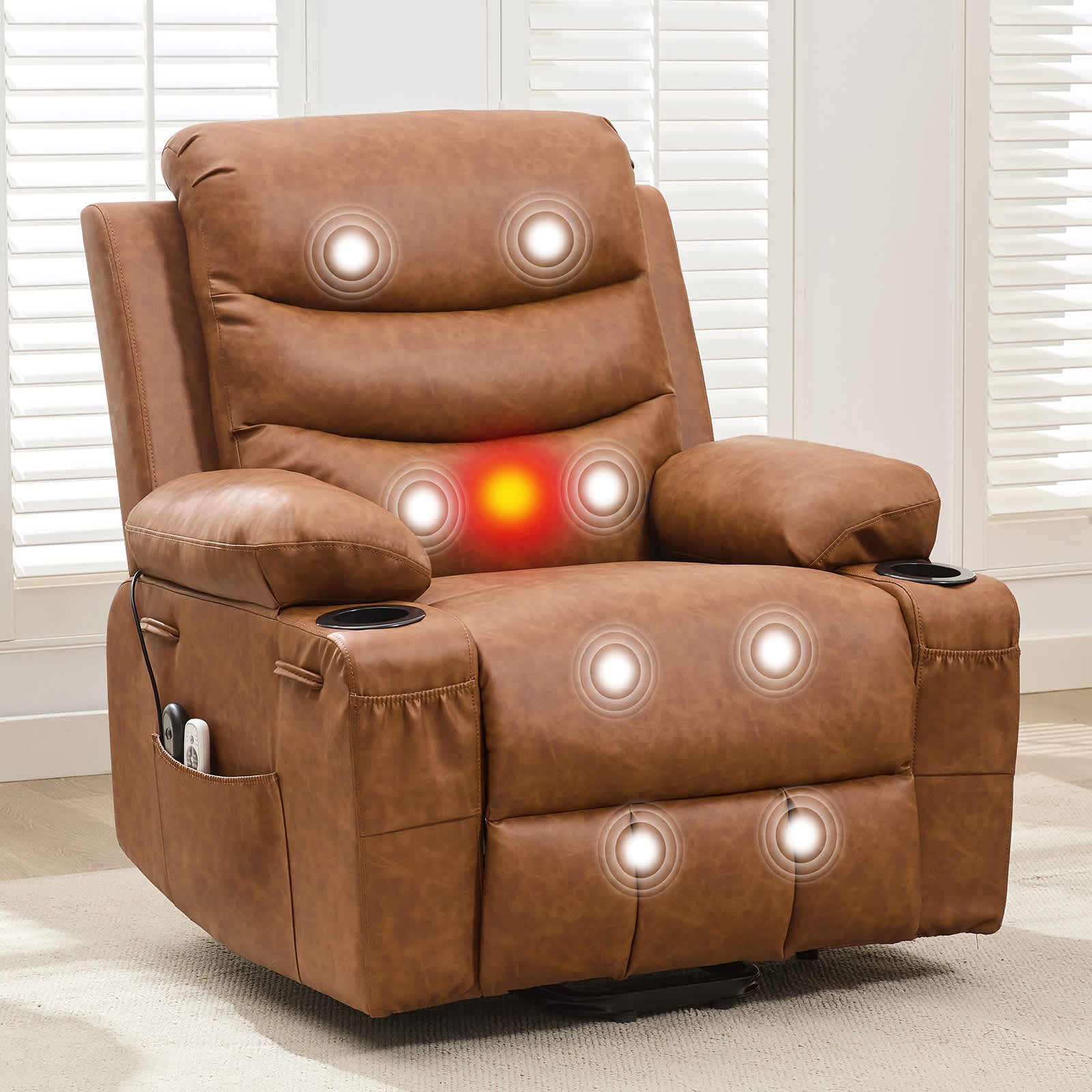 Ourlova Fauteuil Inclinable Élévateur Surdimensionné pour Aînés, Sofa Inclinable Électrique