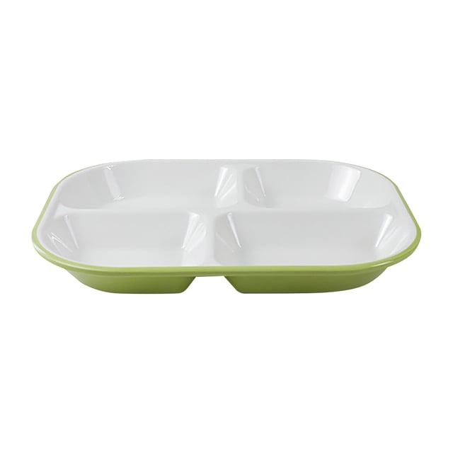 Binwennn Heat Imitation Porcelain Compartment Fast Food Trays Specifically Designed For School And Unit Canteens Commercial Grade Tableware