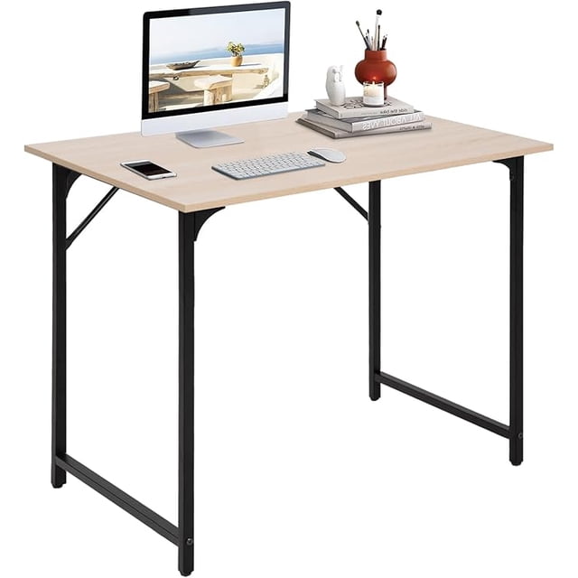 Bureau d'ordinateur, bureau à domicile bureau rédaction Table moderne Style simple PC Bureau avec cadre en métal pour le bureau d'accueil