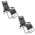 thumbnail image 4 of Timber Ridge Zero Gravity Locking Outdoor Recliner Lounge Chair, Gray (2 Pack), 4 of 4