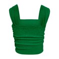 thumbnail image 3 of AherBiu Débardeurs Courts pour Femmes 2024 Tendance Été Ajusté Camisole Col Carré Sans Manches, 3 of 3