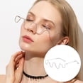 thumbnail image 3 of Fashion Half Glasses Frame No Lens Half Jeweled Frame Decorative Diamonds, 3 of 8