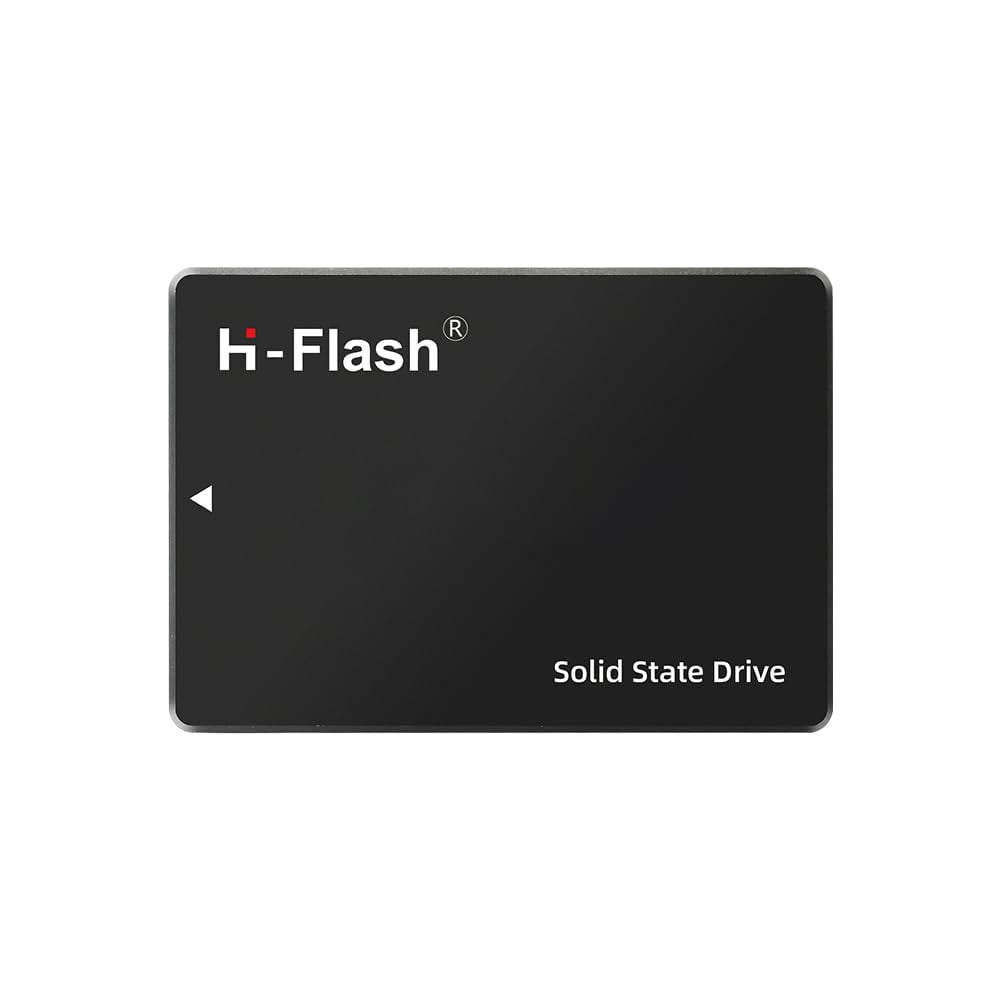 H-Flash 480GB SATA SSD, 2.5'' SSD SATA III 6 Gb/s Internal Solid State Drive Up to 550 MB/s 3D TLC Cache for Laptop and PC Desktop Performance Boost