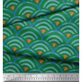 thumbnail image 3 of Soimoi Poly Georgette Fabric Scales Geometric Print Fabric by the Yard 42 Inch Wide, 3 of 3
