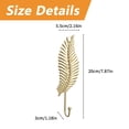 thumbnail image 3 of TIELUTT Crochets Décoratifs en Forme de Feuille 4 Pcs Crochets Muraux en Forme de Feuille Porte-Clés Moderne Ventouse pour Rideau de Douche Mural Crochets pour Support de Bain Robuste Crochets Robustes sur Verre Crochet de Douche, 3 of 6