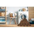 thumbnail image 2 of Ahgly Company Tapis d'Intérieur Rectangulaire Transitionnel Lavable à la Machine, Rouge Safran, 8 Pieds x 10 Pieds, 2 of 7