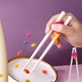 thumbnail image 2 of Matoen12 Kids Training Chopsticks Easy To Use Training Chopsticks Kids Chopsticks Reusable Chopstick Set Learning Tableware, 2 of 7