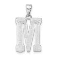 thumbnail image 3 of 925 Sterling Silver Dainty Letter M Initial Name Monogram Necklace Charm Pendant, 3 of 8