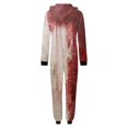 thumbnail image 4 of Robe d'Halloween Familiale Mode Décontractée Imprimée à Capuche à Fermeture Éclair Combinaison Pyjama Tenues Assorties pour Parents et Enfants Tenue de Maison Confortable, 4 of 4