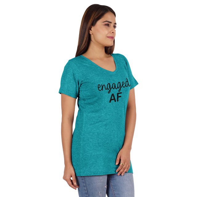 Inkdotpot T-Shirt Engagée AF Mariée T-Shirts Enterrement de Vie de Jeune Fille T-Shirt de Mariée T-Shirt de Mariage