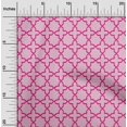 thumbnail image 1 of oneOone Polyester Lycra Fabric Quatrefoil Block Printed Fabric 1 Yard 56 Inch Wide, 1 of 4