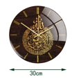 thumbnail image 4 of pitrice 30cm Muslim Wall Clock Non Ticking Mute Quartz for Ramadan Decor Golden, 4 of 9