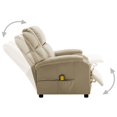 thumbnail image 3 of vidaXL Electric Massage Chair Cappuccino Faux Leather, 3 of 5