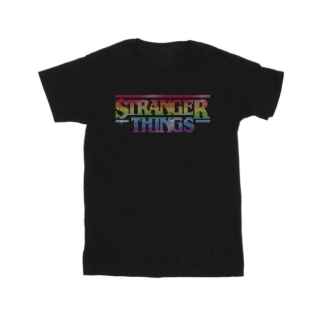 Netflix T-Shirt Logo à Pois Arc-en-Ciel Stranger Things pour Hommes