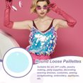 thumbnail image 4 of 100 Pcs Flat Round Sequins 25mm/1 Inch for DIY Embroidery Clothing, Iridescent Mint, 4 of 6