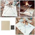 thumbnail image 3 of MasteelfCA 1 Ensemble de Couverture Ignifuge Extérieure Portable Couverture Ignifuge Tapis Résistant au Feu pour Camping, 3 of 8
