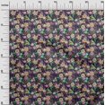 thumbnail image 3 of oneOone Velvet Brown Fabric Asian Floral Craft Projects Decor Fabric Printed By The Yard 58 Inch Wide, 3 of 4