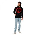 thumbnail image 2 of Deadpool Classic Logo Zip-Up Hoodie with Sleeve Print-Medium, 2 of 5