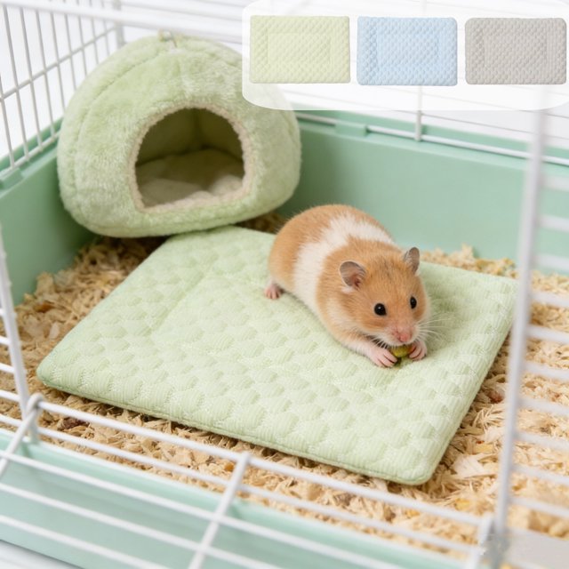 pstuiky Summer Cooling Pet Bed Ice Pad for Hamster Rabbit Small Animal Cage Portable Cooling Mat for Hot Weather |