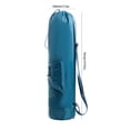 thumbnail image 2 of Waterproof Nylon Yoga Mat Backpack with Adjustable Shoulder Straps - Versatile Sports Bag Featuring Wet Pocket, Front Drawstring & Side Zippered Pouch for Fitness Gear, Travel Essentials -, 2 of 6