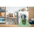 thumbnail image 2 of Ahgly Company Tapis d'Intérieur Lavable en Machine Carré Vert Transitionnel, 6 Pieds Carré, 2 of 7