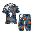 thumbnail image 1 of Wukai Ensemble de Pyjama Imprimé Halloween Manches Courtes et Sommeil pour Enfants, 2 Pcs-4TG, 1 of 6