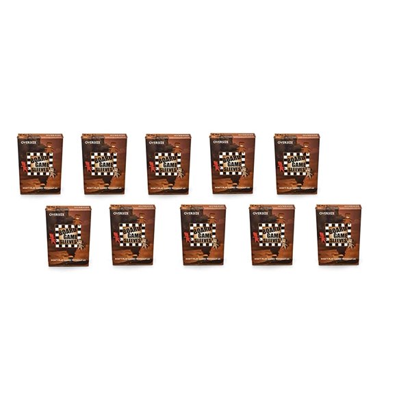 10 Packs Arcane Tinmen Non-Glare Board Game Sleeves 50 ct Oversize Size Card Sleeves Display Case