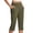 Army Green, variant on Bocqde Capri Pants for Women, Summer Casual Pull On Womens Capris with Pockets, Women's Casual Pants & Capris, Ladies Capris