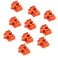 thumbnail image 4 of Shengyu 10Pcs Wood Train Track Adapter for Set Toy Kits Building Stem Building Games Orange, 4 of 6