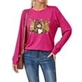 thumbnail image 4 of SNKSDGM Hauts à Manches Longues pour Femmes Chic Décontracté Printemps 2026 T-Shirt de Noël pour Femme T-Shirt à Imprimé Lettres de Noël T-Shirt Graphique Arbre de Noël Col Rond Haut à Manches Longues m, 4 of 6