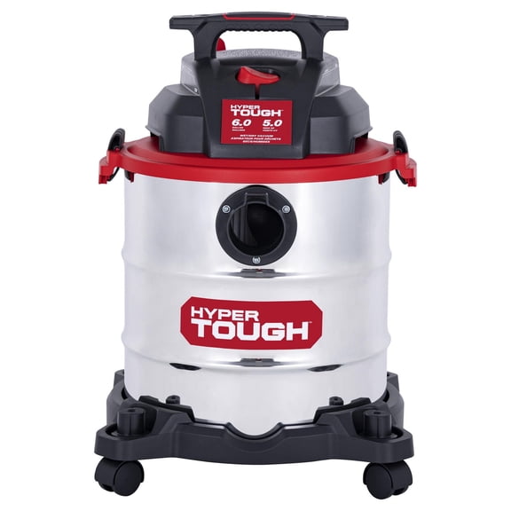 Hyper Tough 6 Gallon Stainless Steel Wet/Dry Vacuum